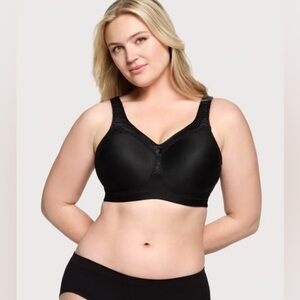 Glamorise Bra MagicLift Seamless Firm Support Black Size 46G